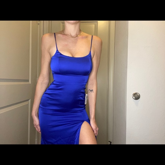 Formal Blue Dress - Picture 1 of 4